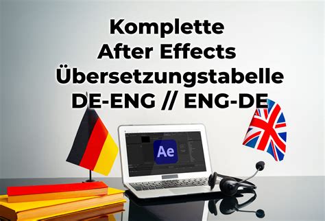 after effects englisch deutsch